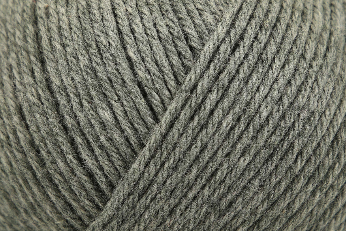 Ball of Anchor Cotton 'n' Wool 4 ply yarn in Serpentine