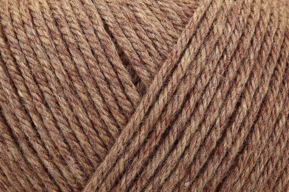 Ball of Anchor Cotton 'n' Wool 4 ply yarn in Tiger's Eye