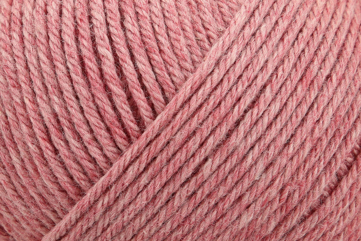 Ball of Anchor Cotton 'n' Wool 4 ply yarn in Pink Topaz