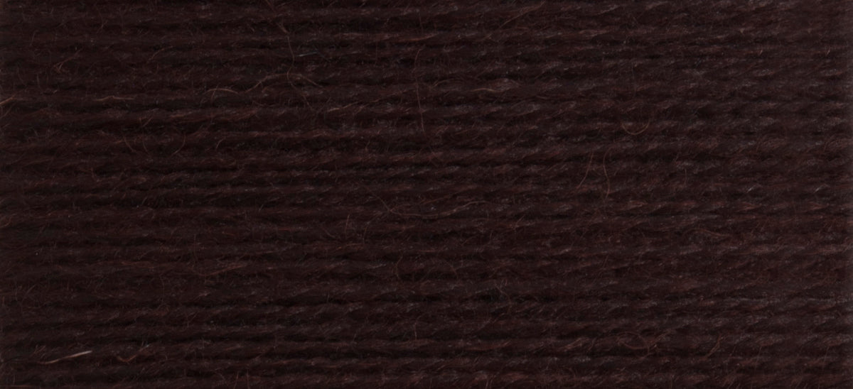 Card of Scanfil mending wool in chocolate