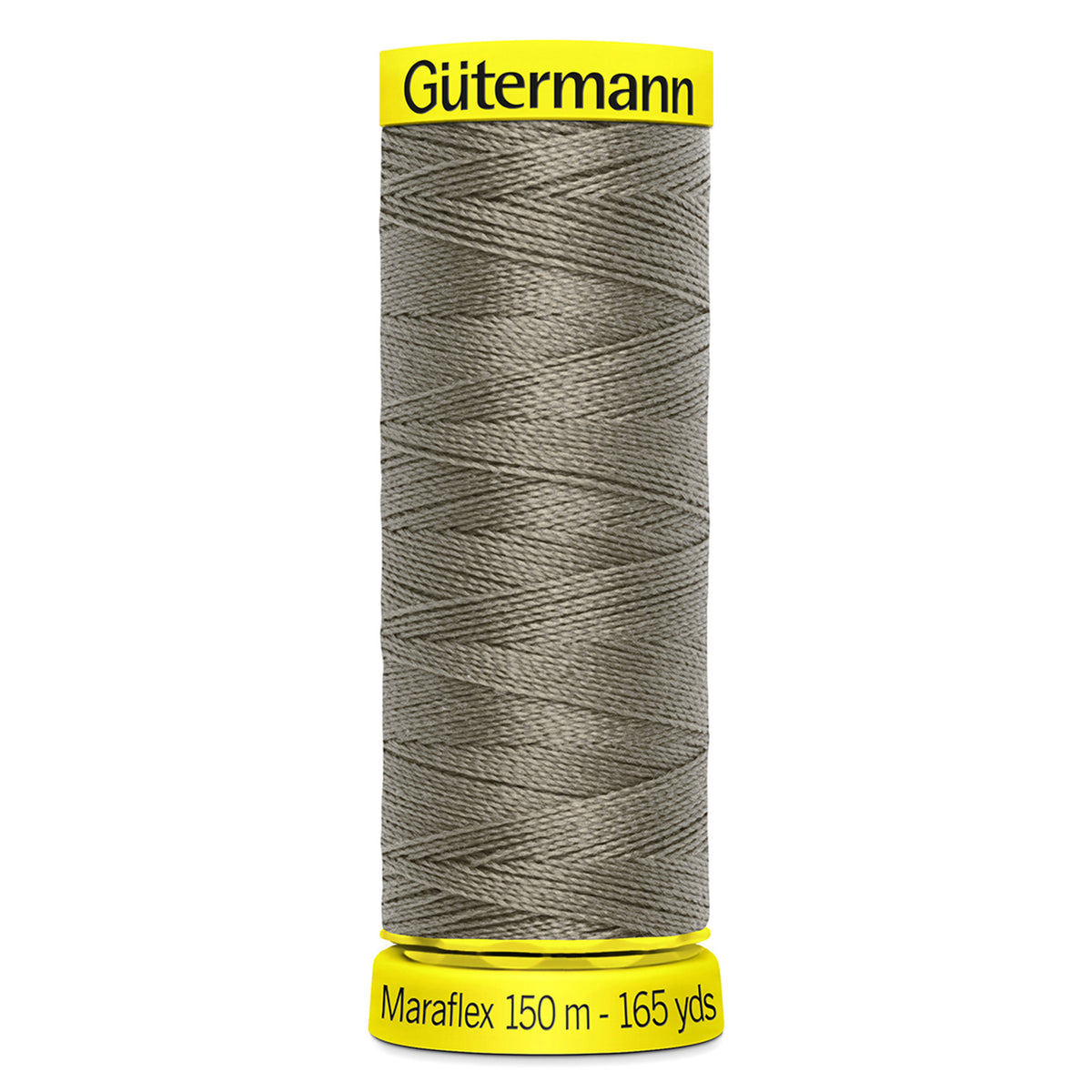 Spool of mushroom Gutermann Maraflex elastic sewing thread