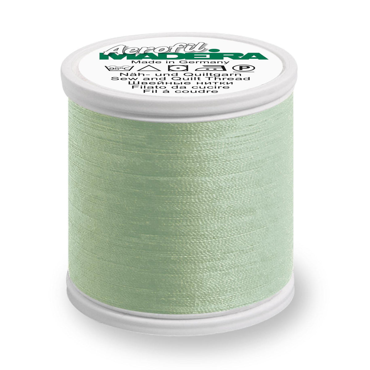 Madeira Aerofil No.120 400m spool of thread in Green Straw