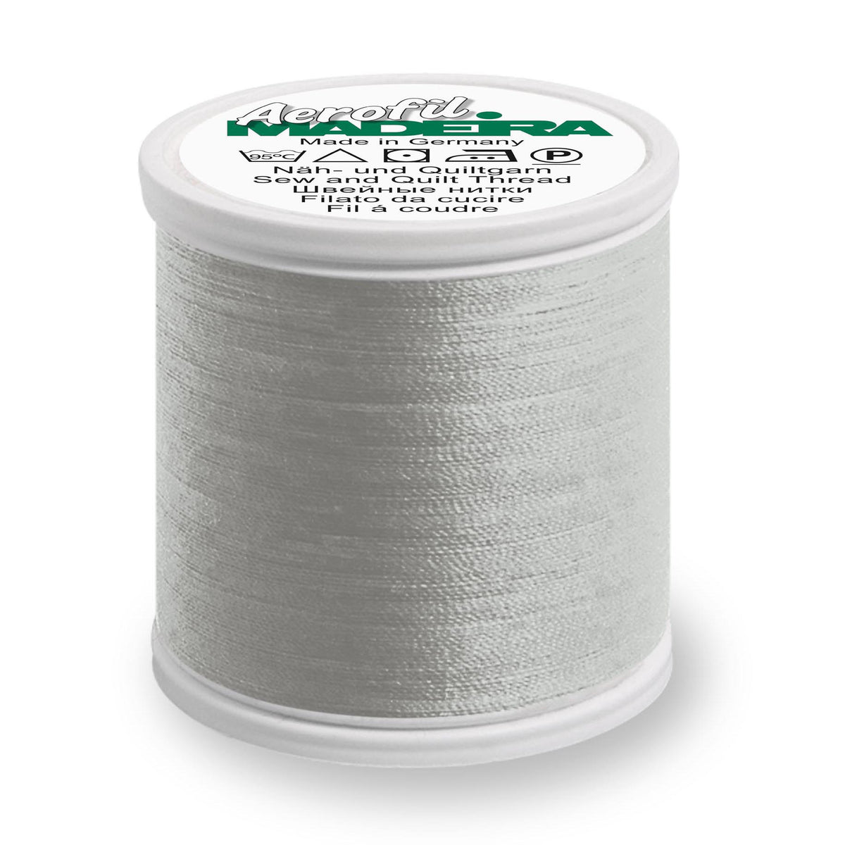 Madeira Aerofil No.120 400m spool of thread in Grey Mist