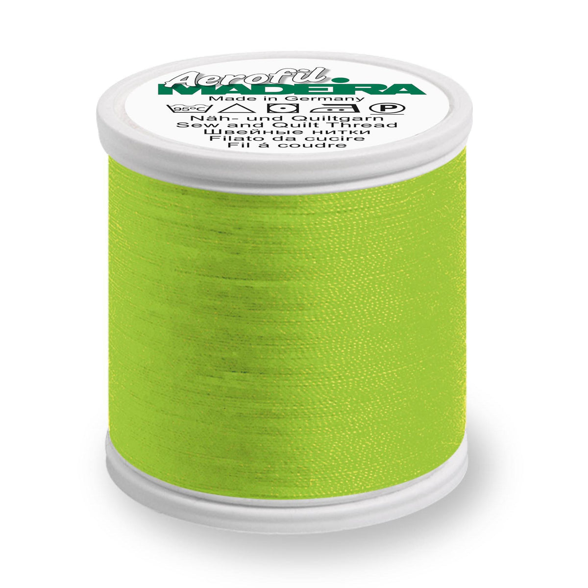 Madeira Aerofil No.120 400m spool of thread in Green Apple