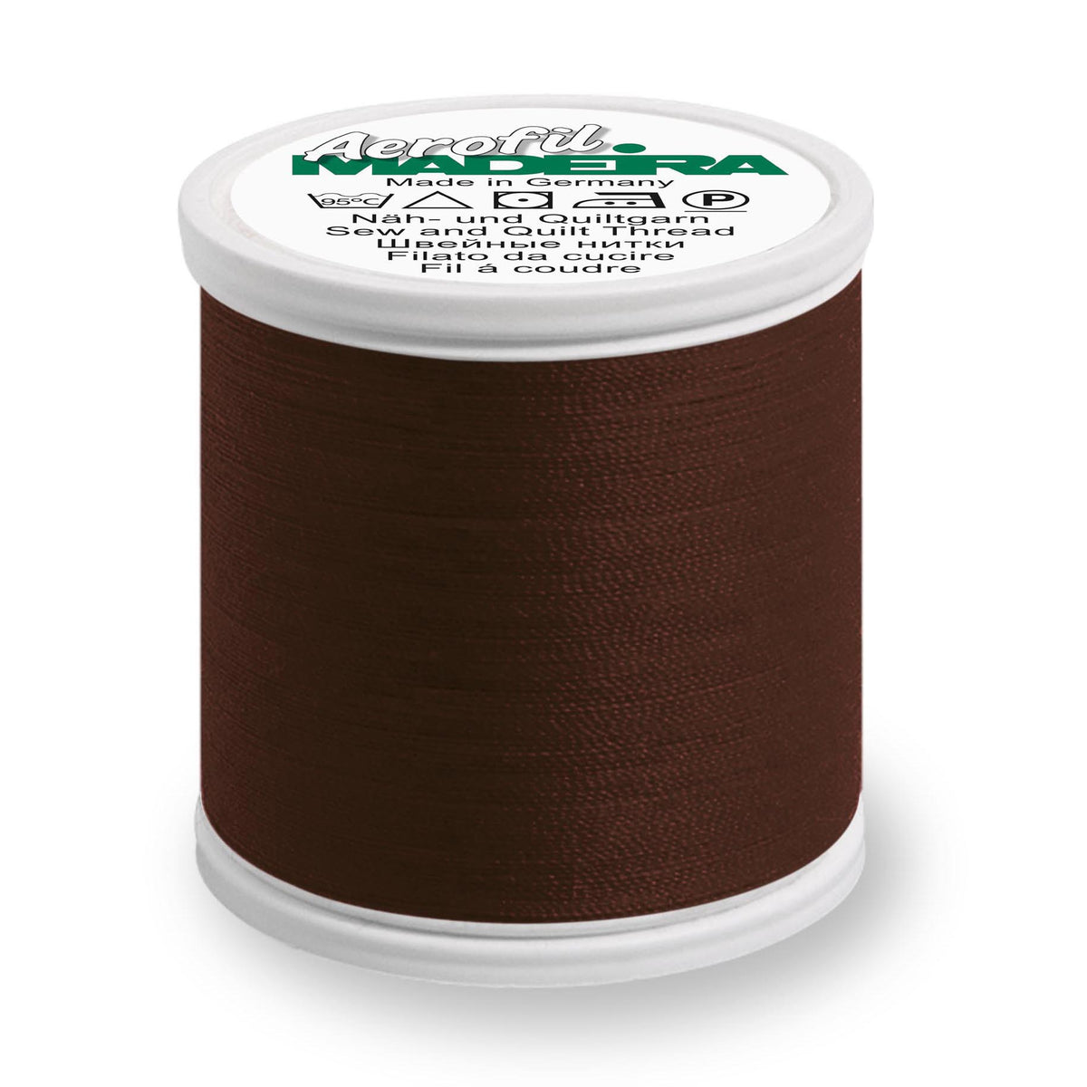 Madeira Aerofil No.120 400m spool of thread in Espresso