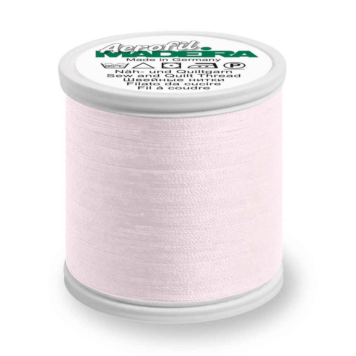 Spool of Madeira Aerofil sewing thread in Pink Tulip