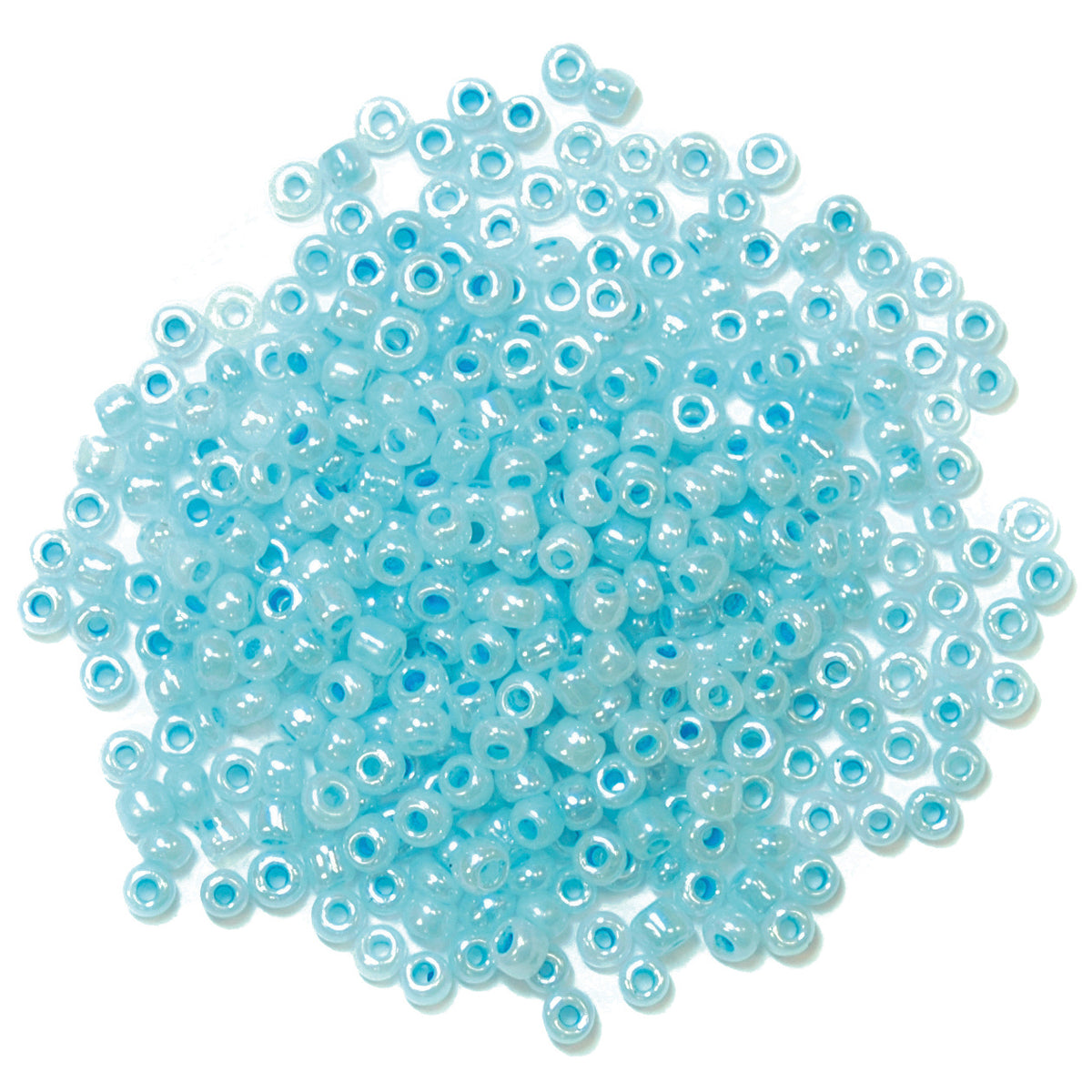 Pack of ice blue seed beads