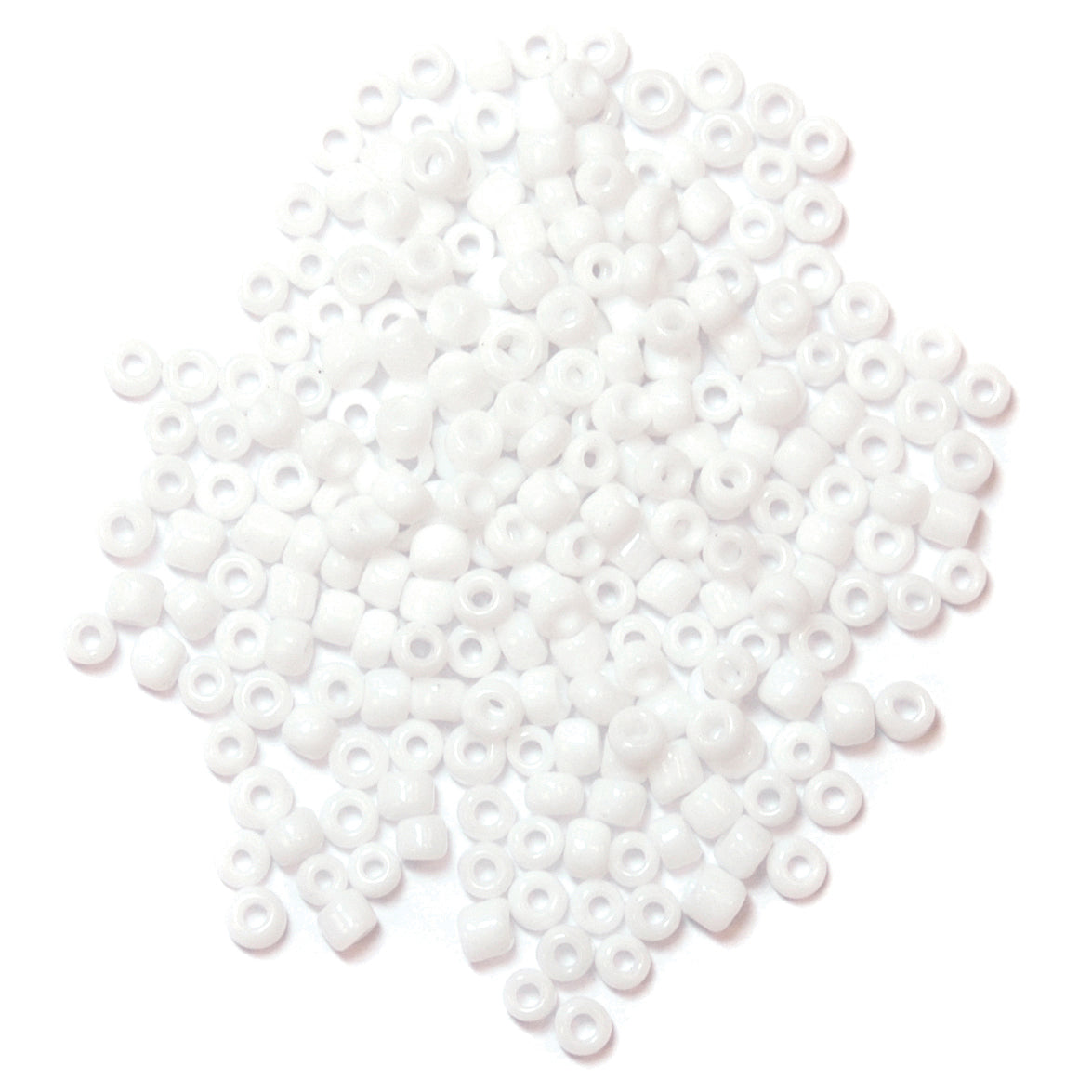 Pack of white seed beads