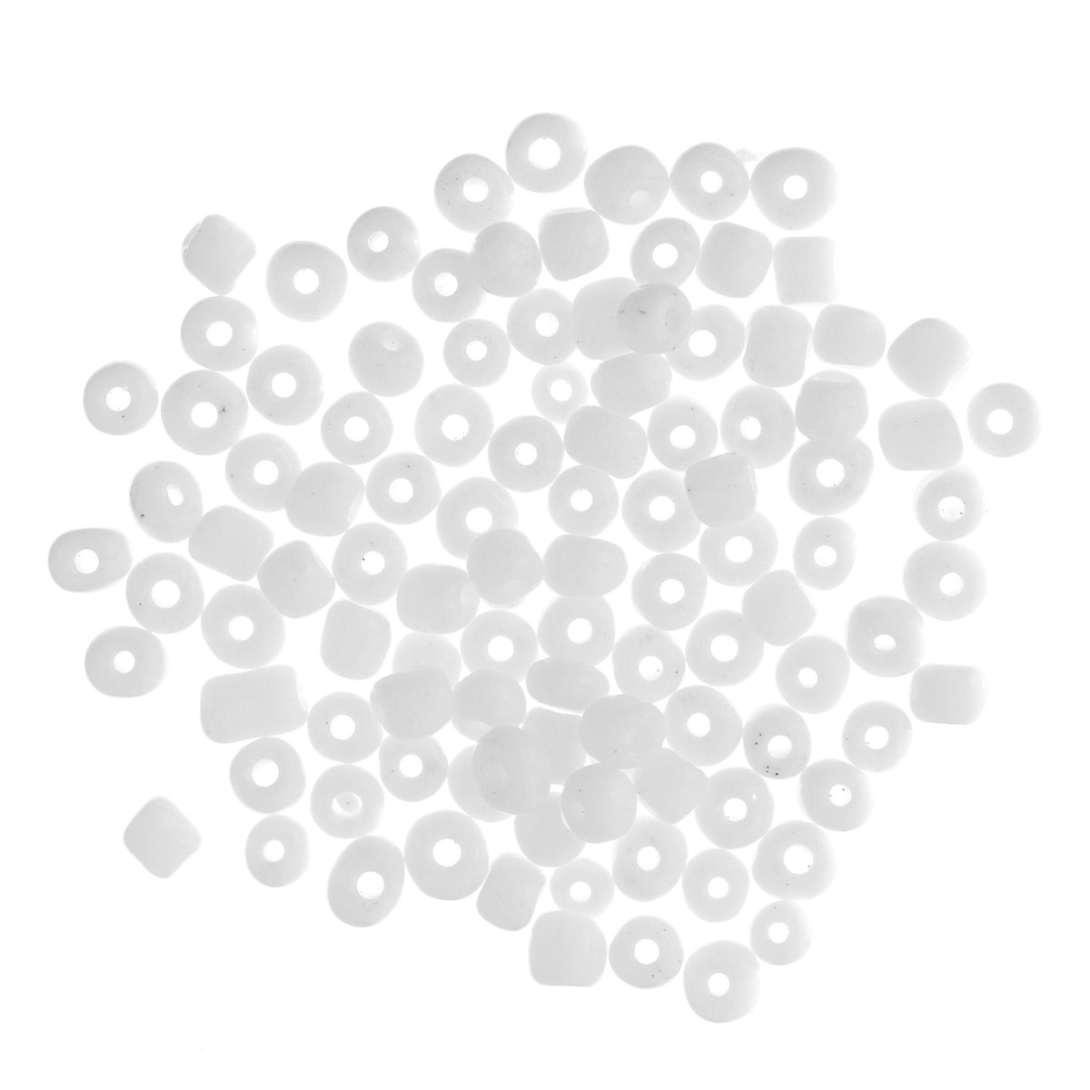 Pack of white E beads