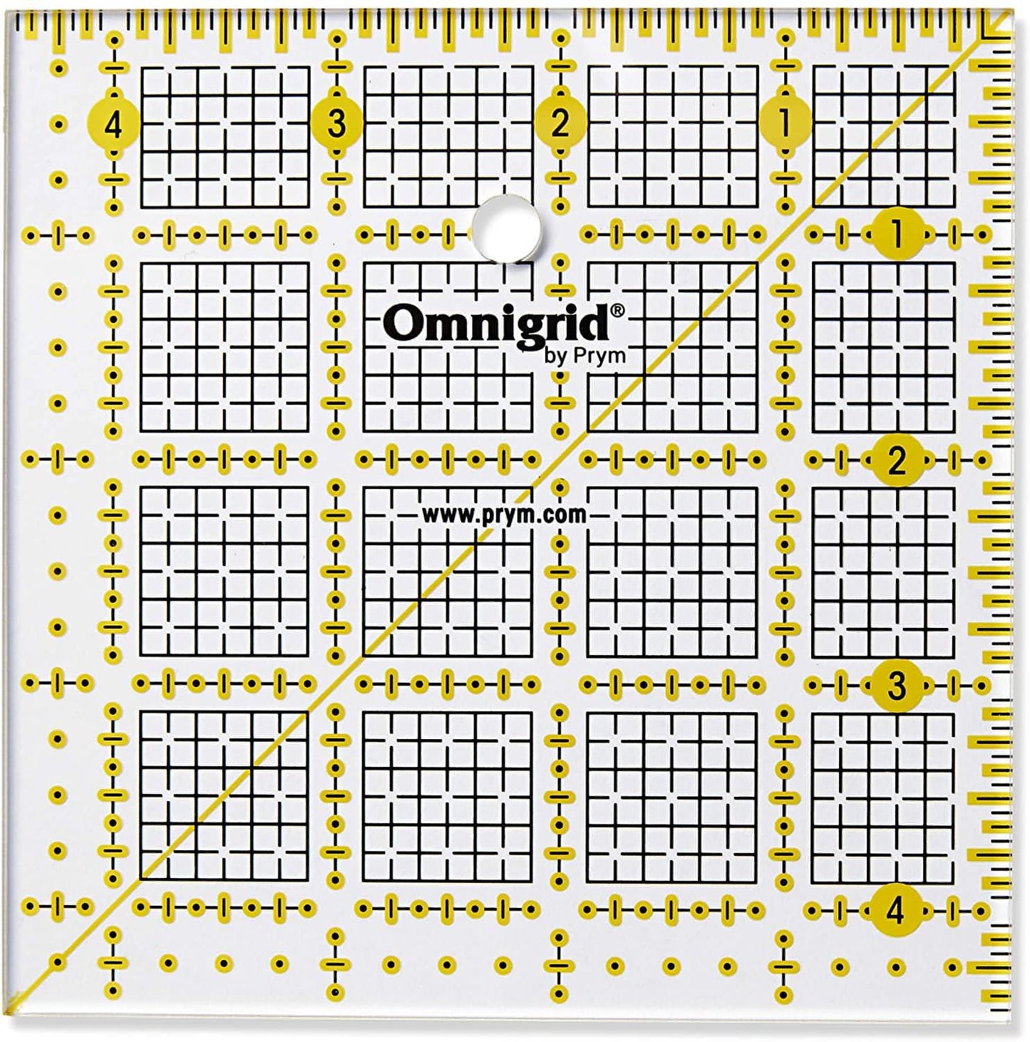 Prym Omnigrid Universal Ruler - 4.5 x 4.5 inch