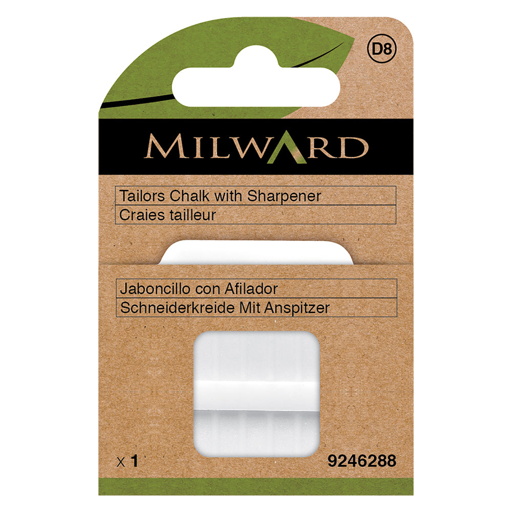 Milward Green white tailors chalk with sharpener