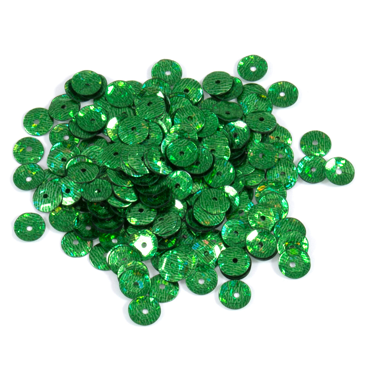 Pack of green 5mm cup sequins
