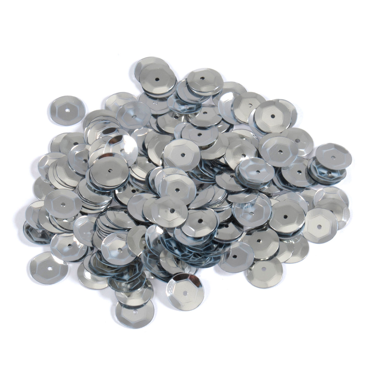 Pack of silver 8mm cup sequins