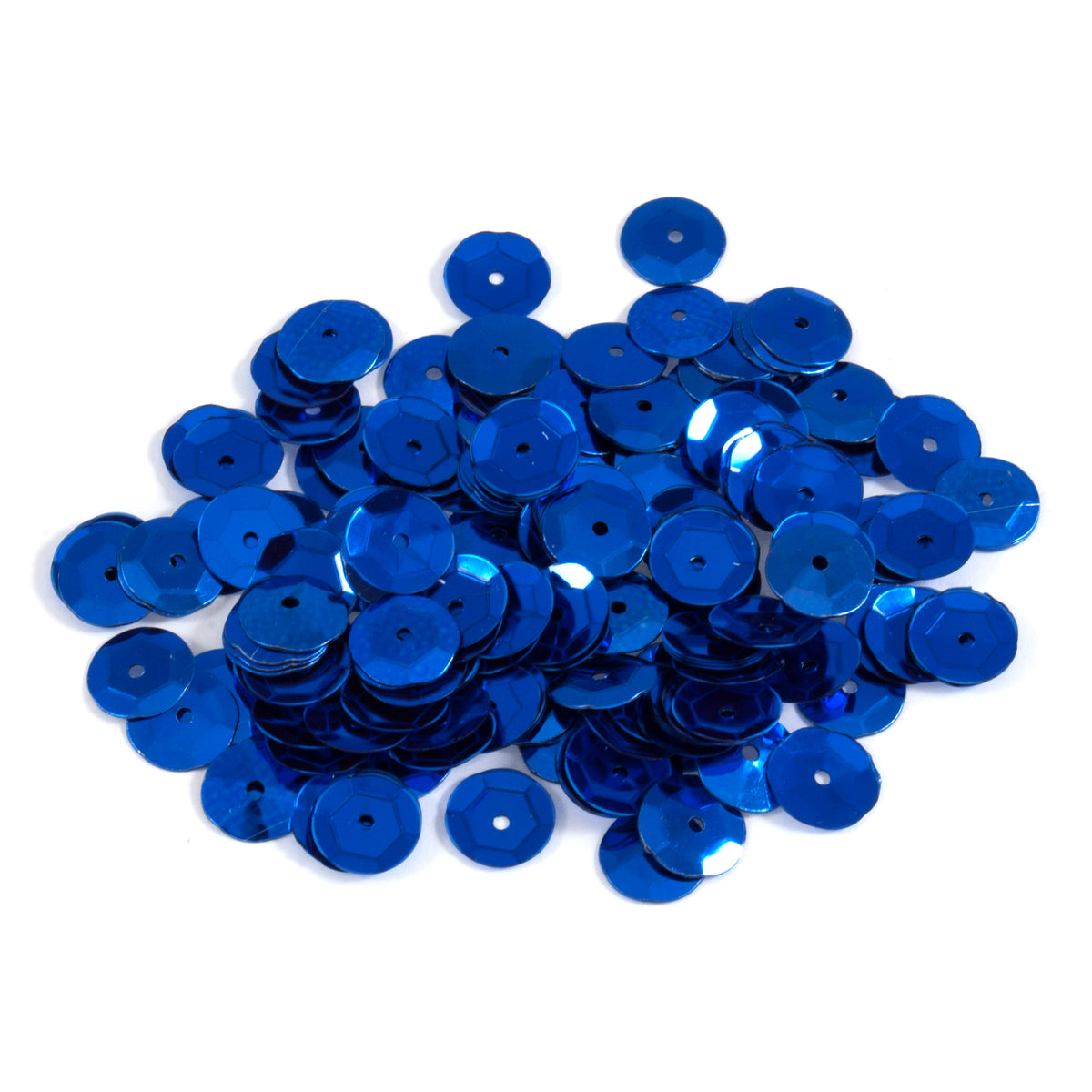 Pack of royal blue 8mm cup sequins