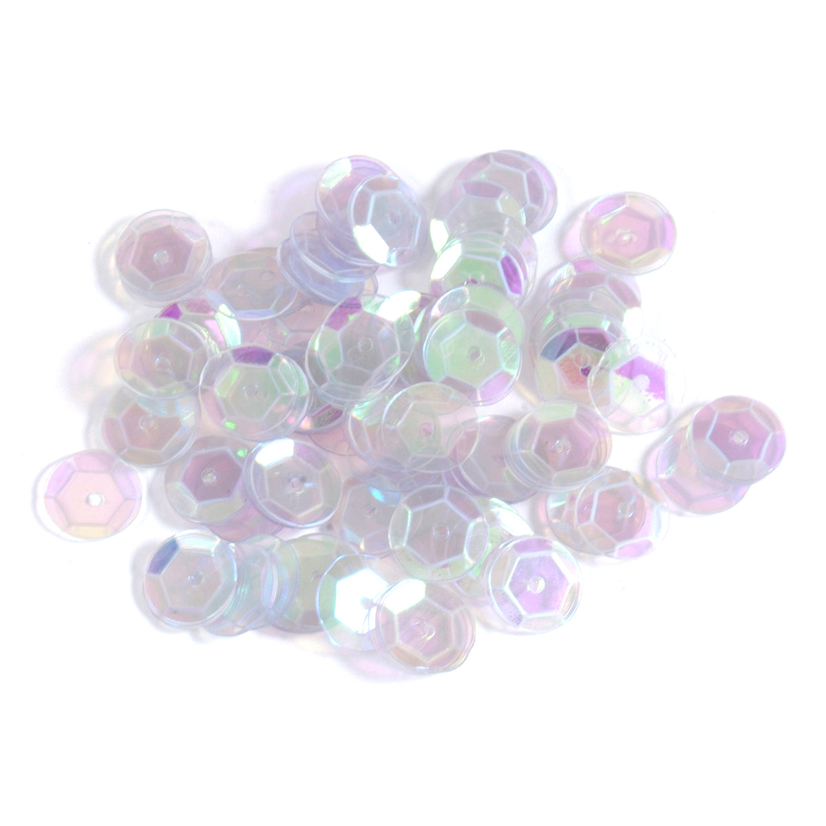 Pack of transparent 8mm cup sequins