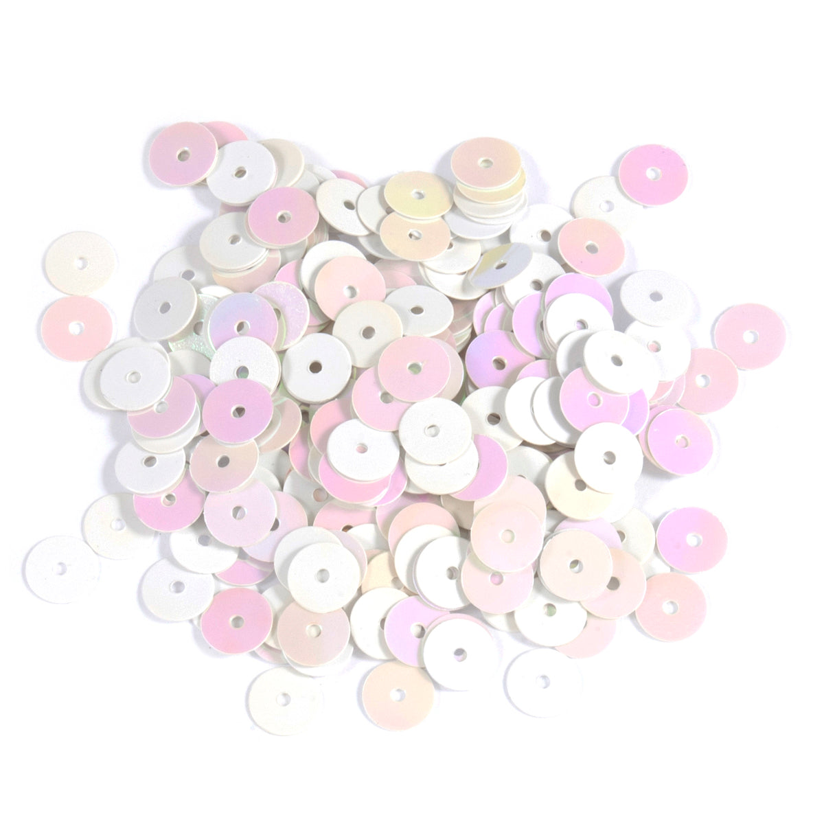Pack of white 10mm cup sequins