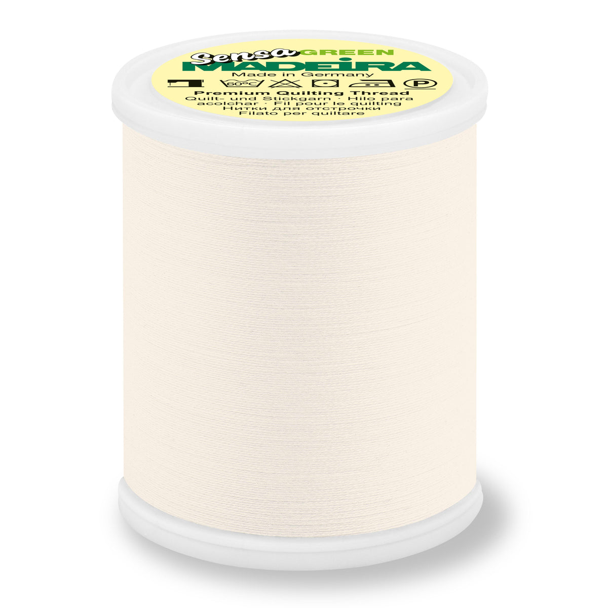 Spool of Madeira Sensa Green No. 40 embroidery thread in Pearl