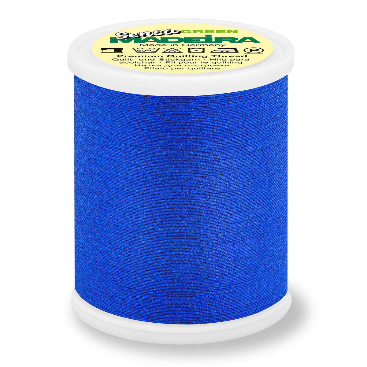 Spool of Madeira Sensa Green No. 40 embroidery thread in Sapphire