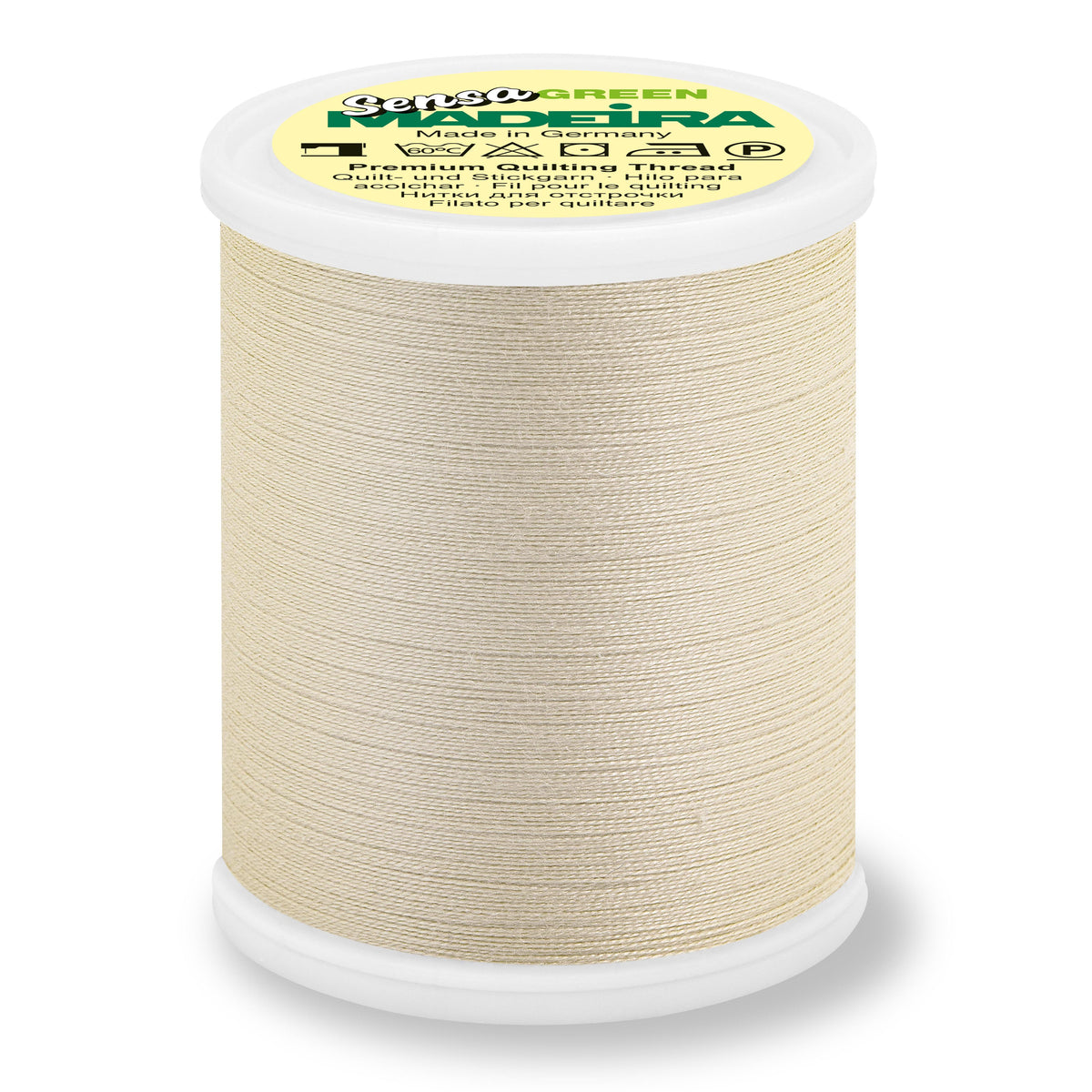 Spool of Madeira Sensa Green No. 40 embroidery thread in Beige