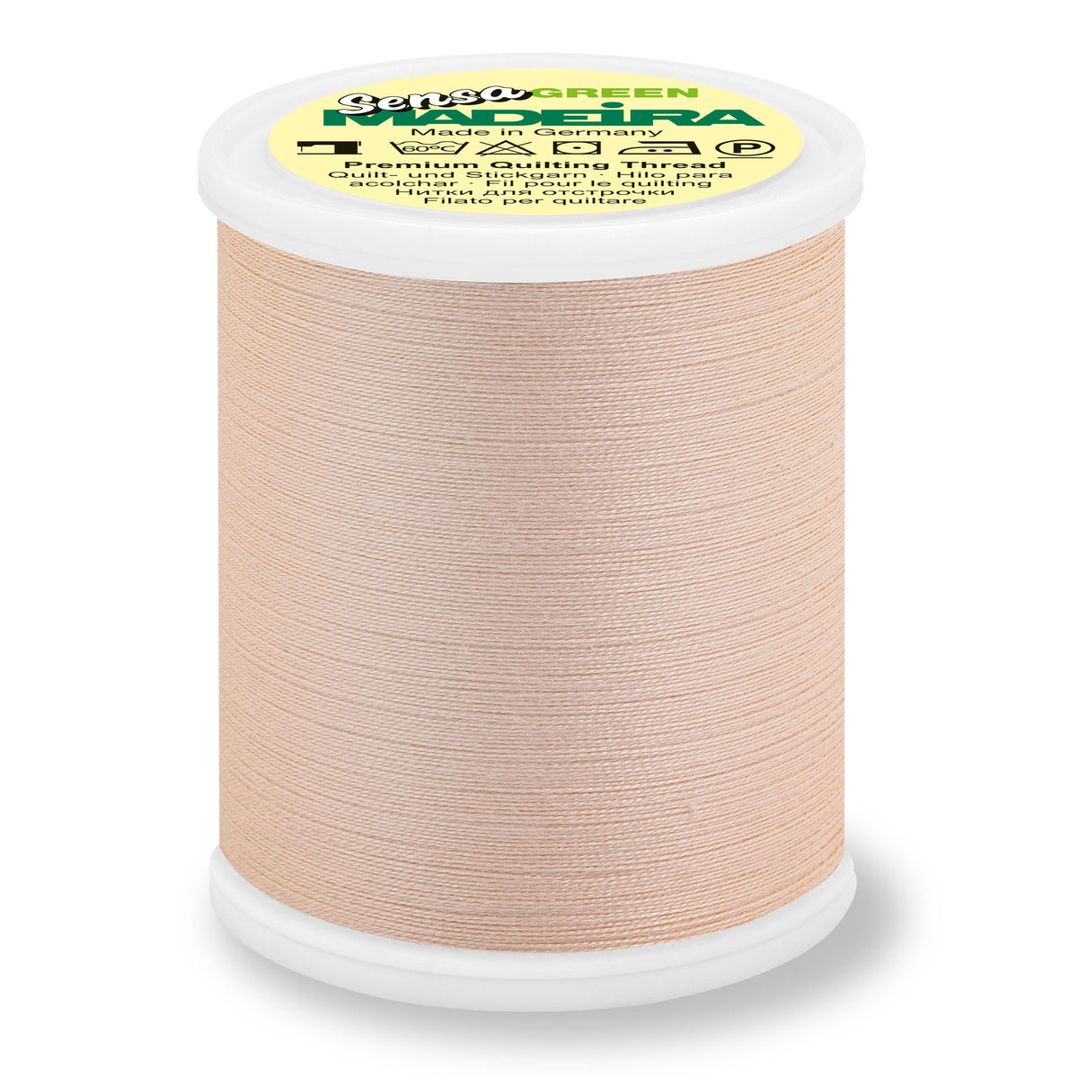 Spool of Madeira Sensa Green No. 40 embroidery thread in Cappuccino