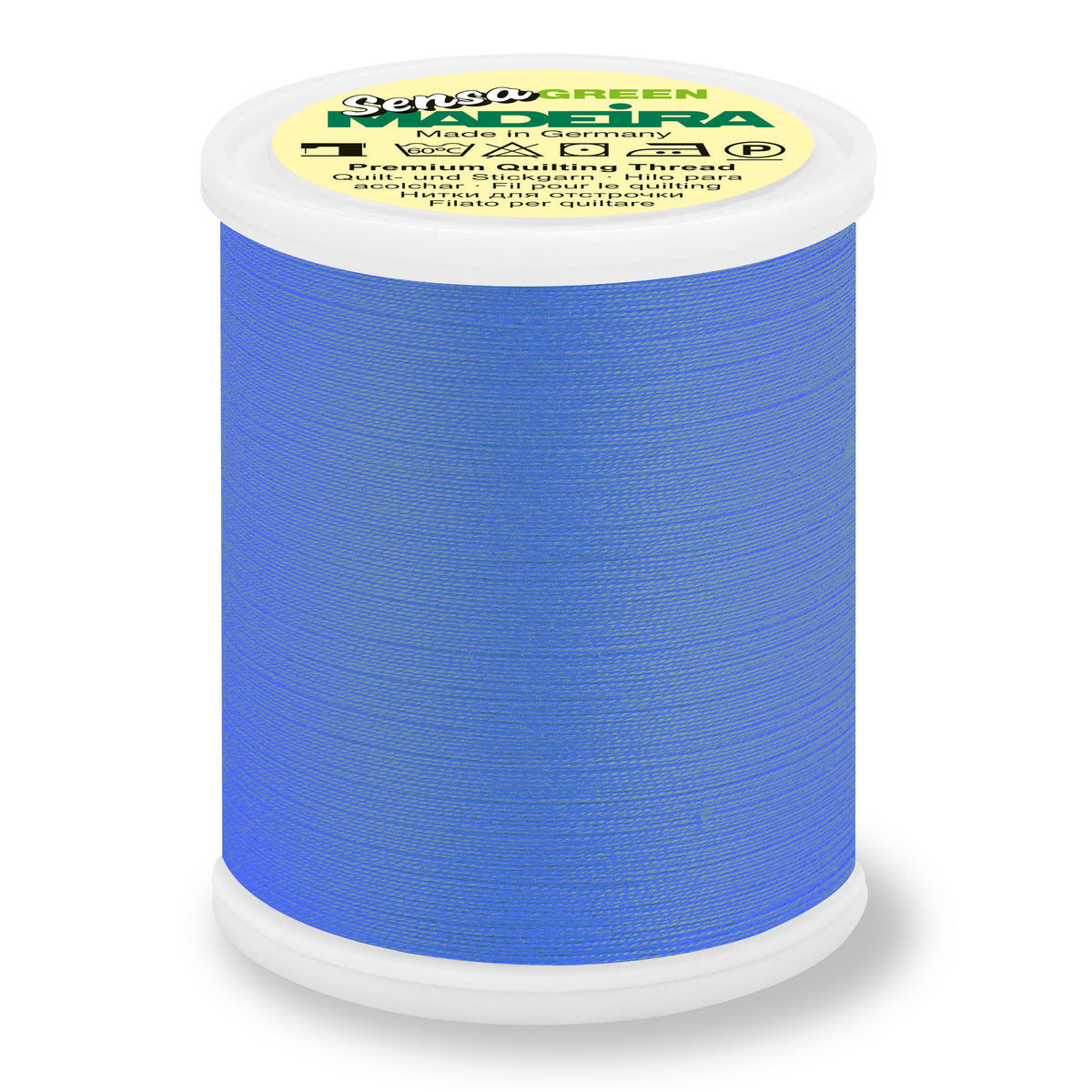 Spool of Madeira Sensa Green No. 40 embroidery thread in Myosotis