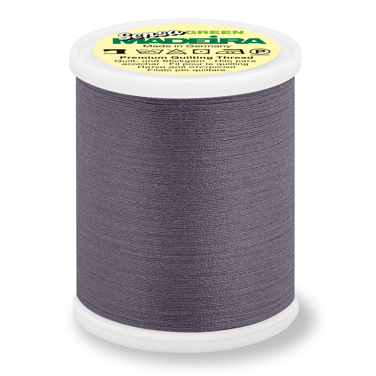 Spool of Madeira Sensa Green No. 40 embroidery thread in Iron