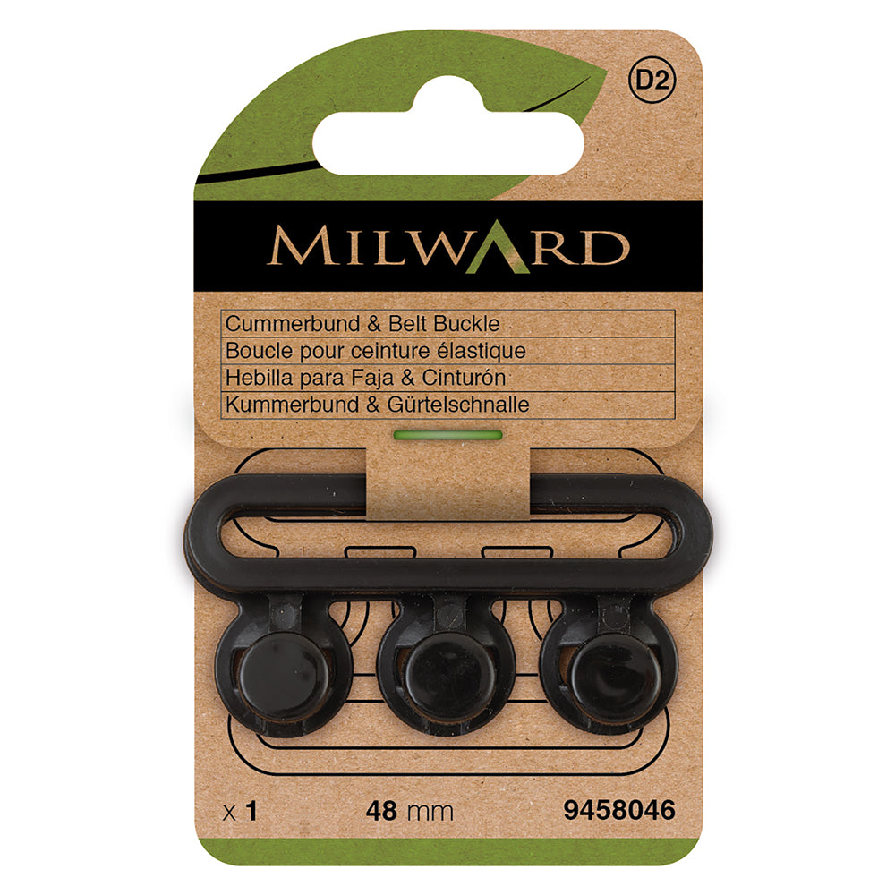 Black cummerbund clip fastener