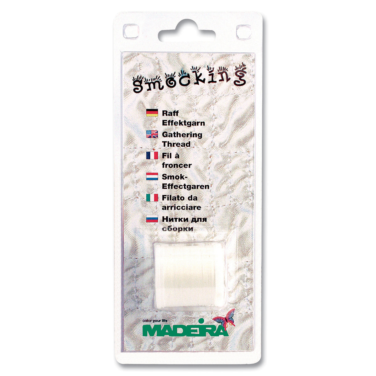 Spool of Madeira smocking thread in its pack