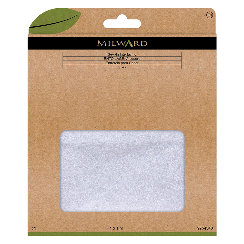 Pack of white sew-in interfacing