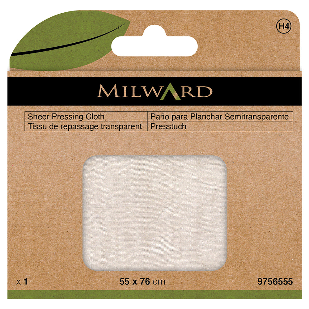 Sheer silk organza pressing cloth