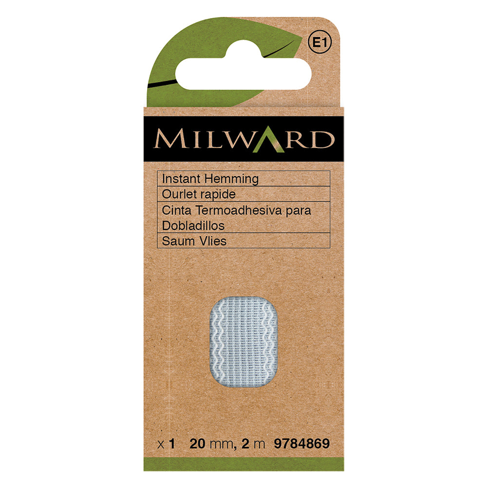 Grey iron-on instant hemming tape