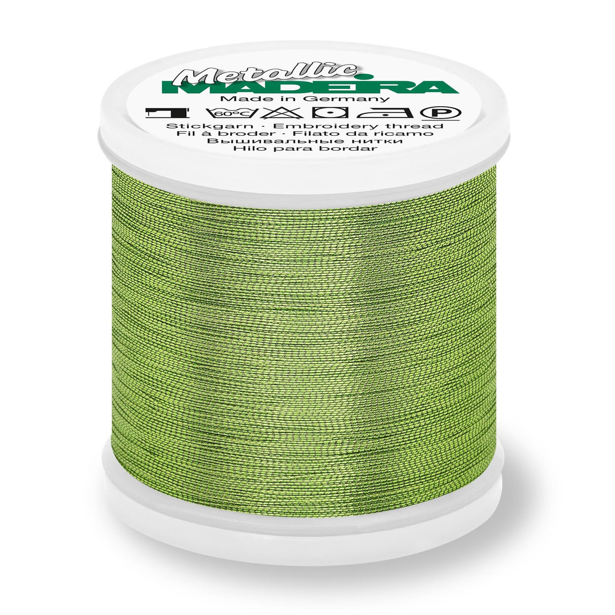 Madeira Metallic No.40 Smooth thread spool in malachite