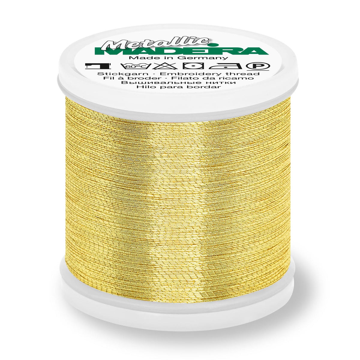 Madeira Metallic No.40 Brilliant thread spool in gold 6