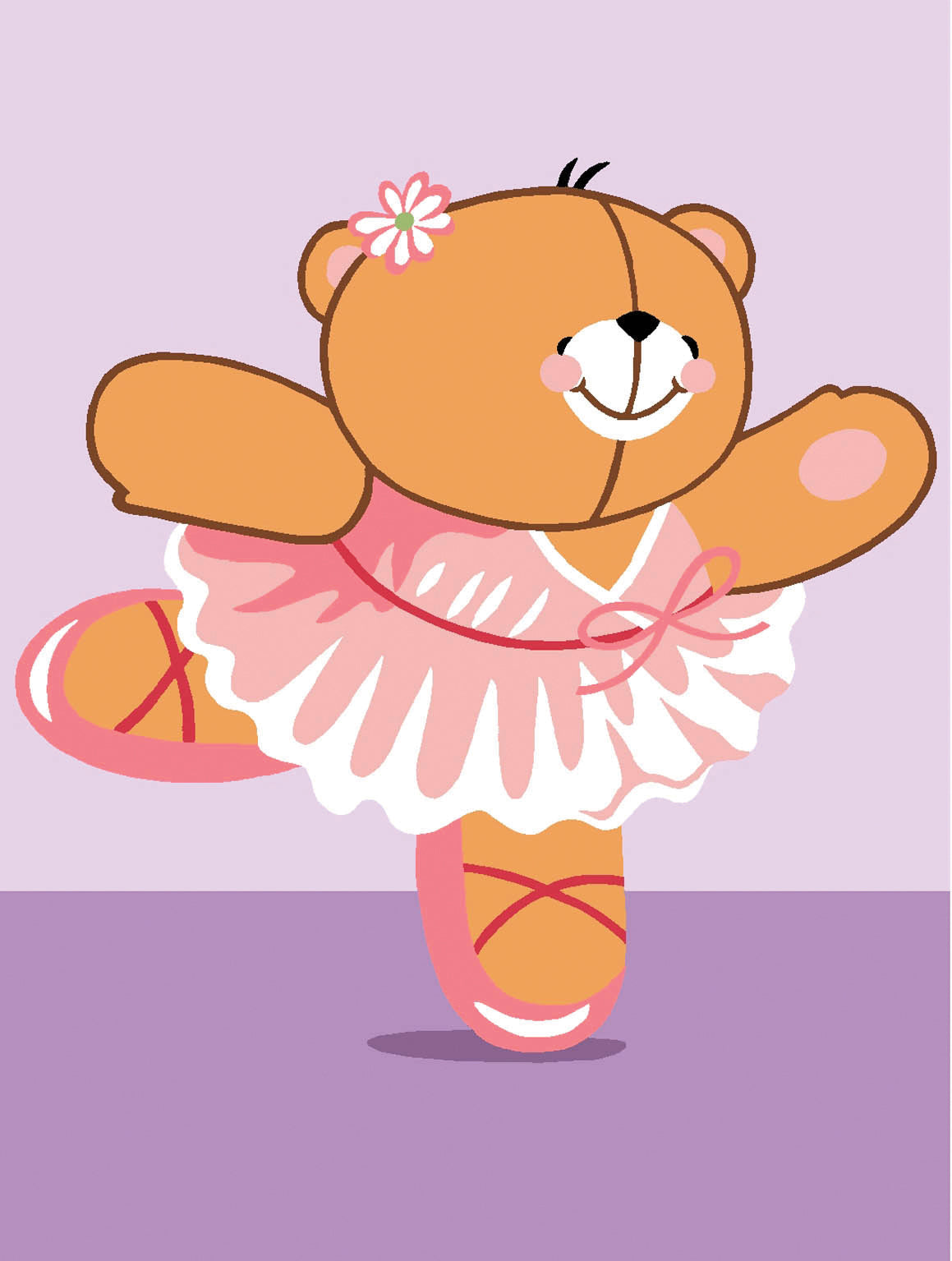 Printed Forever Friends ballet tapestry canvas