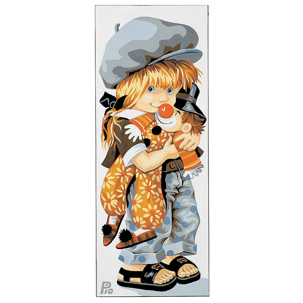 Royal Paris printed tapestry canvas showing the Clowny design