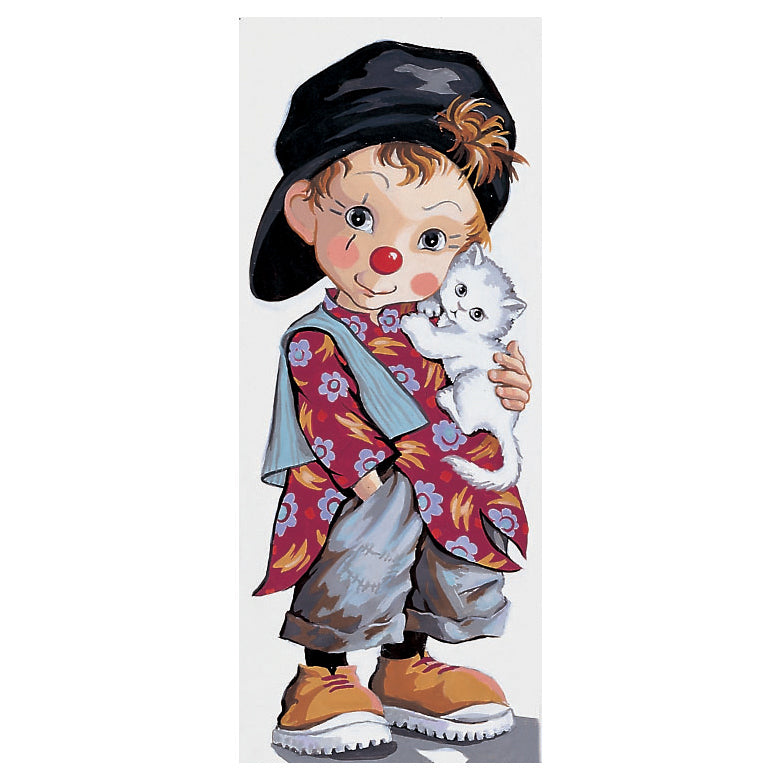 Royal Paris printed tapestry canvas showing the Small Clown design