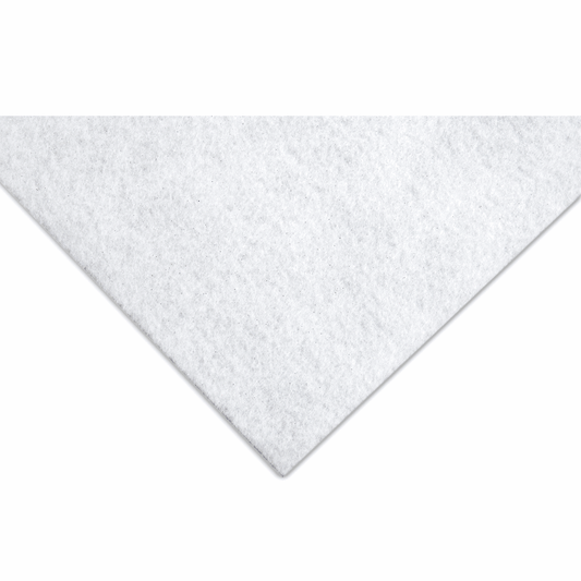 Trimits Glitter White Acrylic Felt - 23cm x 30cm (Pack of 10)