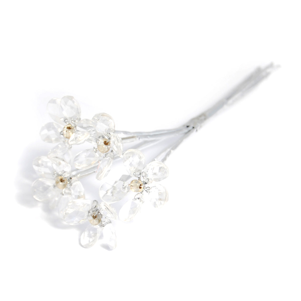 Clear crystal flower picks