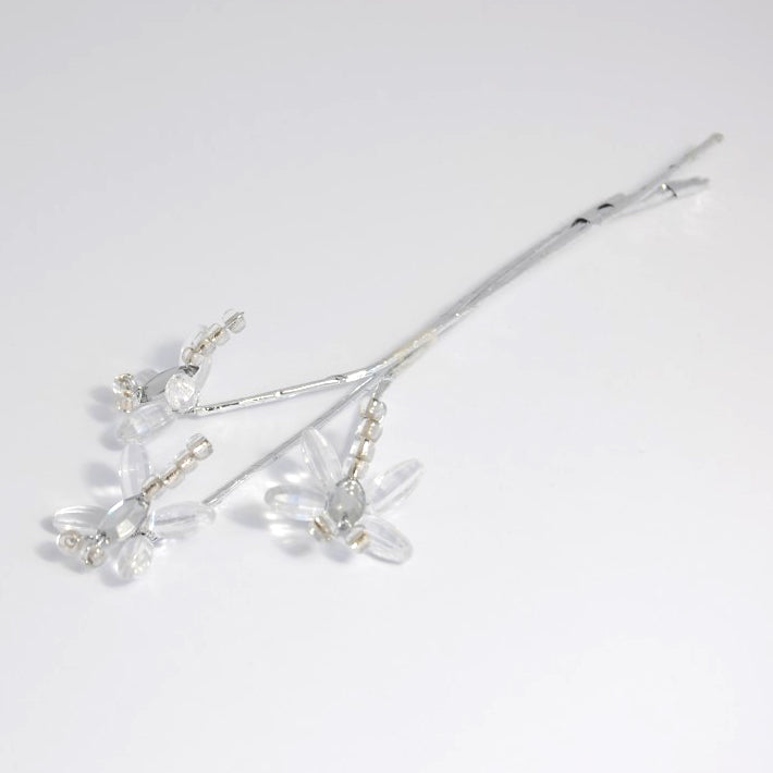 Clear dragonfly decorative picks