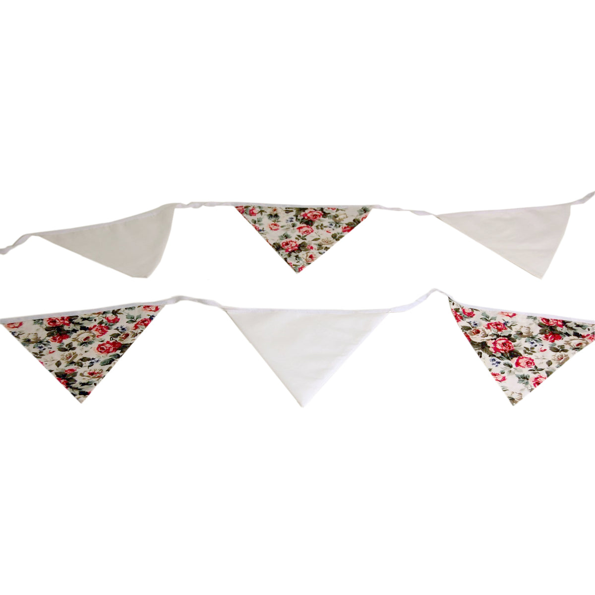 Multicoloured floral print bunting