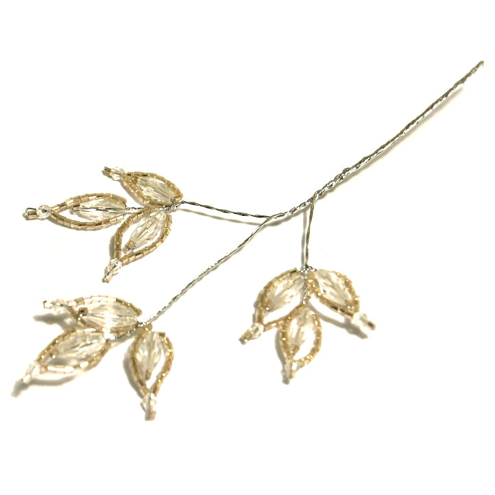 Clear bead flower spray picks