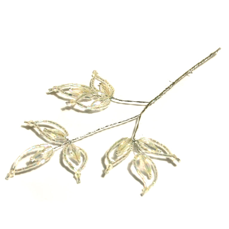 Iridescent bead flower spray picks