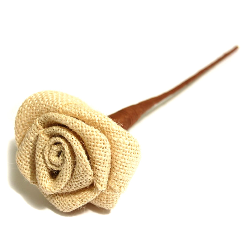 Natural ribbon rose pick