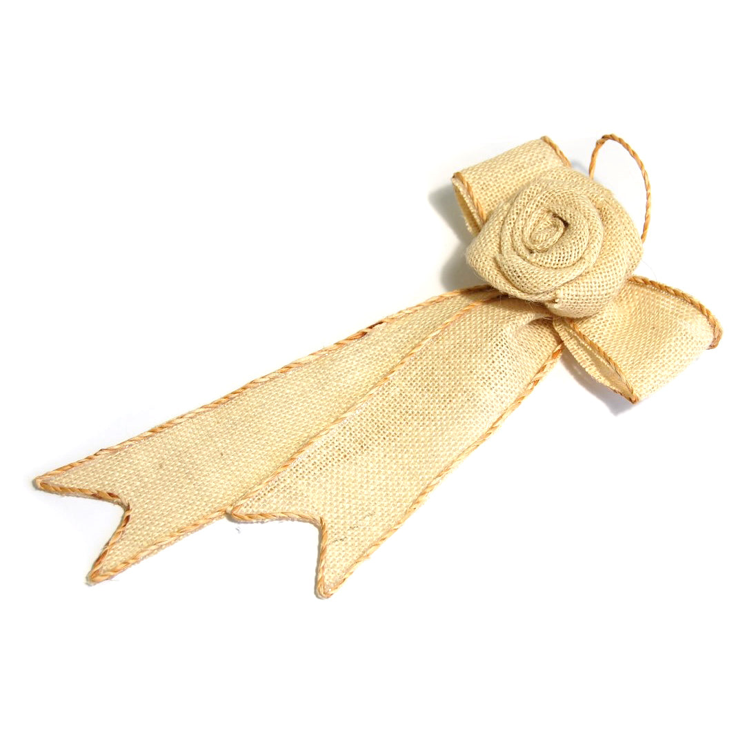 Natural ribbon hanger decoration