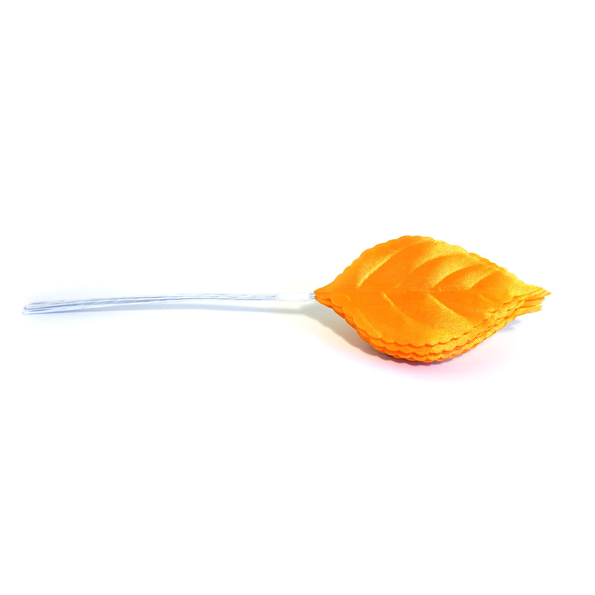 Amber satin rose leaves