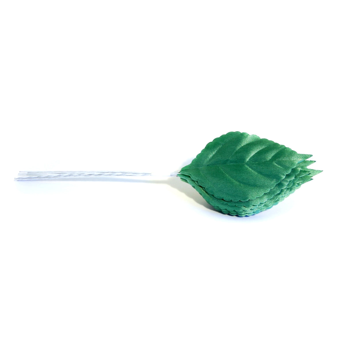 Mint satin rose leaves