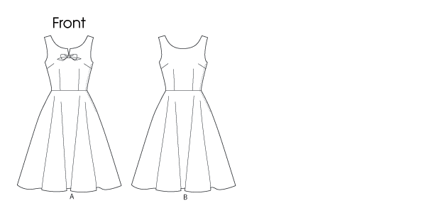 Butterick B5748 misses' lined dress sewing pattern envelope