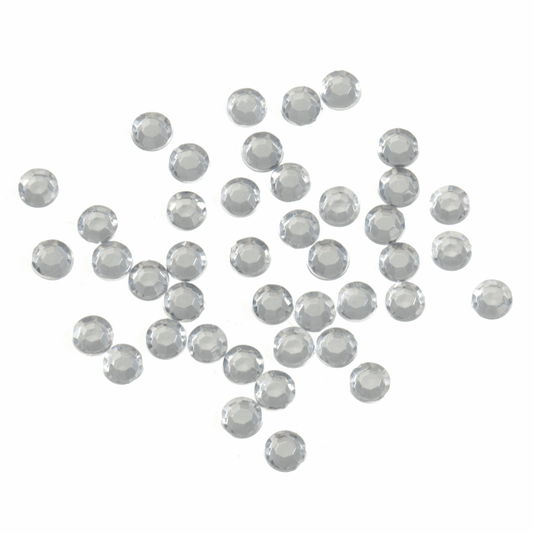 Trimits Clear Glue-On Acrylic Stones - Medium Round 5mm
