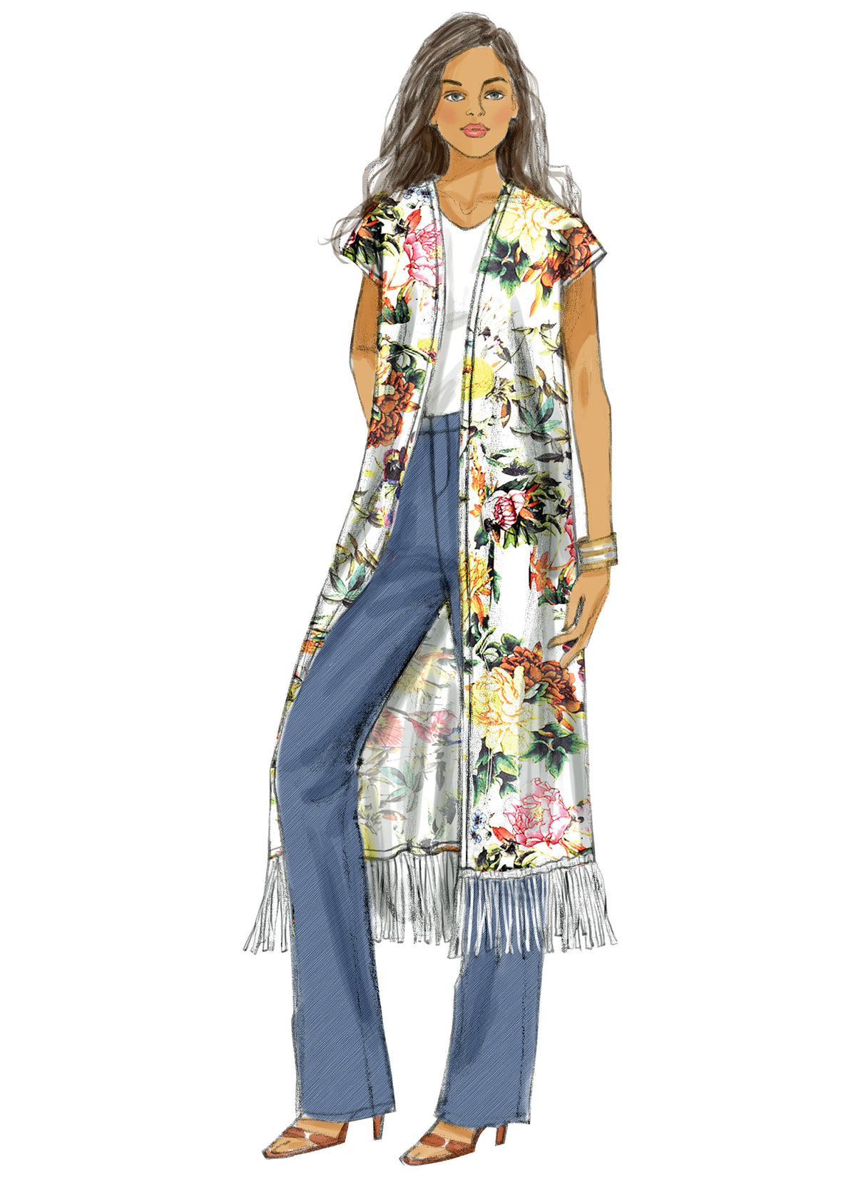 Butterick B6176 sewing pattern envelope showing kimono designs