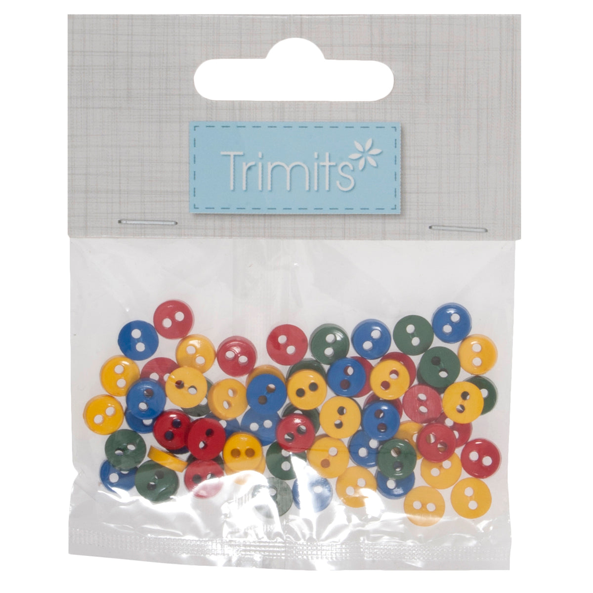 Mini craft buttons in primary colours